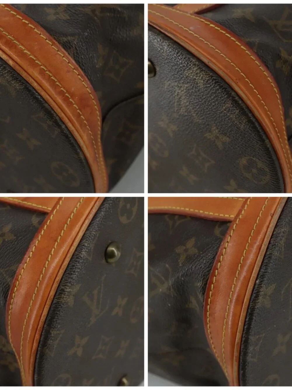 LOUIS VUITTON Monogram Bucket GM Shoulder Bag M42236 LV Auth